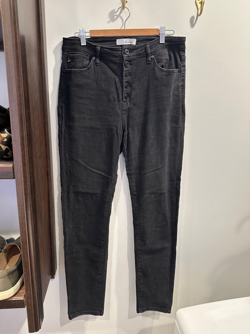 KanCan Washed Black High-Rise Skinny Jeans